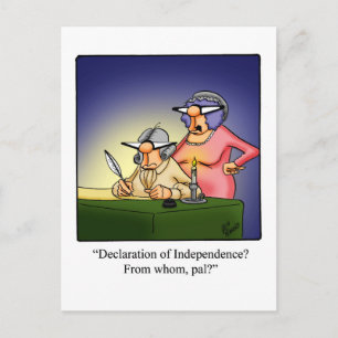Funny Fourth Of July Humour Postcard