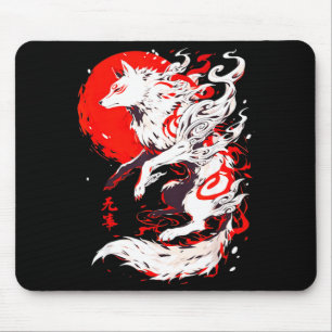 Funny Fox Animal Cute Okami Basic Japan Style Retr Mouse Mat