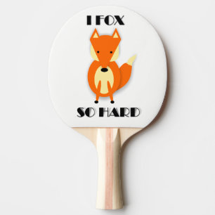 Funny Fox Cartoon Ping Pong Paddle