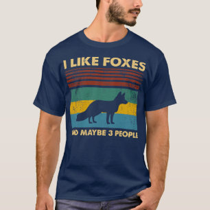 Funny Fox Design For Fox Lovers Men Women Kids T-Shirt