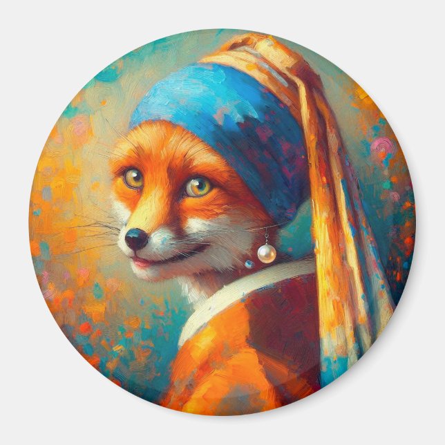 Funny fox magnet (Front)