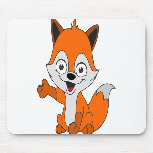 funny fox mouse mat (Front)