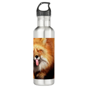Funny Fox Sticking It's Tongue Out 710 Ml Water Bottle