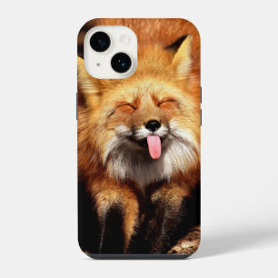 Funny Fox Sticking It's Tongue Out iPhone 14 Case
