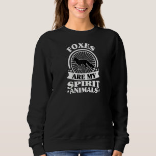 Funny Foxes Are My Spirit Animal My Foxes Raglan Sweatshirt