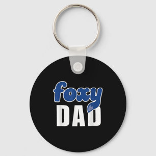 Funny Foxy Dad Key Ring