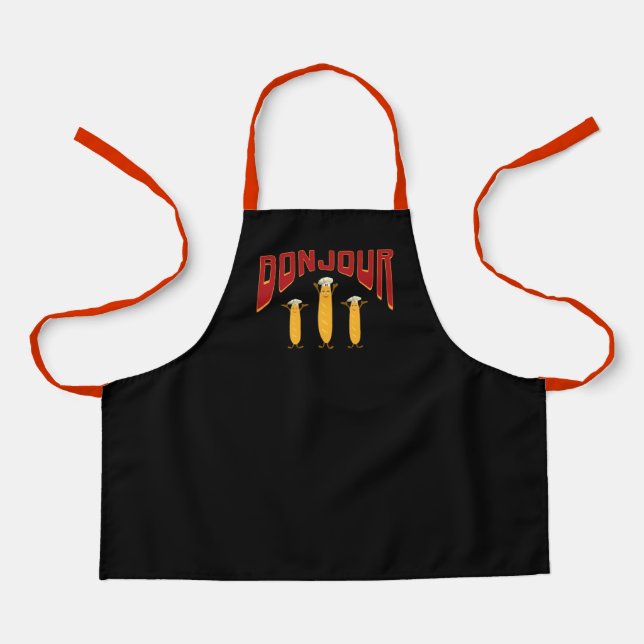 Funny franchise baguettes apron (Front)