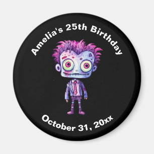 Funny Frankenstein Monster Halloween Fun Birthday Magnet