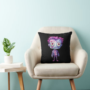 Funny Frankenstein Monster Halloween Fun Cushion