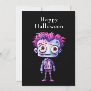 Funny Frankenstein Monster Halloween Fun Holiday Card