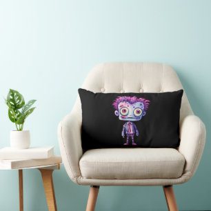 Funny Frankenstein Monster Halloween Fun Lumbar Cushion