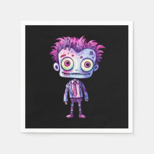 Funny Frankenstein Monster Halloween Fun Napkin