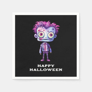 Funny Frankenstein Monster Halloween Fun Napkin