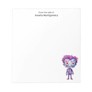 Funny Frankenstein Monster Halloween Fun Notepad
