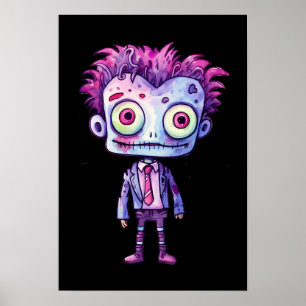 Funny Frankenstein Monster Halloween Fun Poster