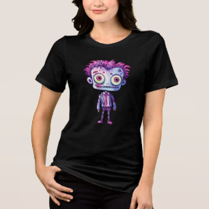 Funny Frankenstein Monster Halloween Fun Tri-Blend Shirt