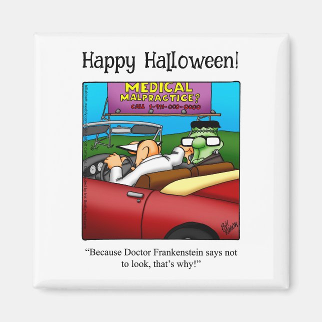 Funny Frankenstein Monster Humour Magnet (Front)