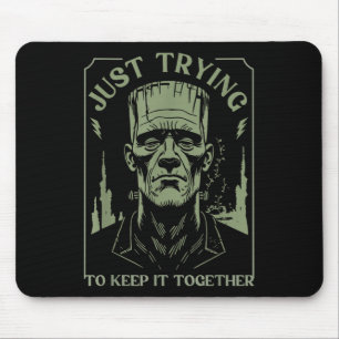 Funny Frankenstein Monster Just Trying To Keep It Mouse Mat