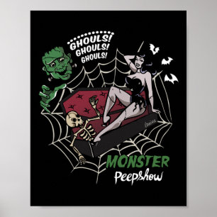 Funny Frankenstein Monster Lovers Monster Bunniesh Poster