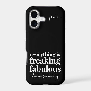 Funny Freaking Fabulous Sarcastic Black
