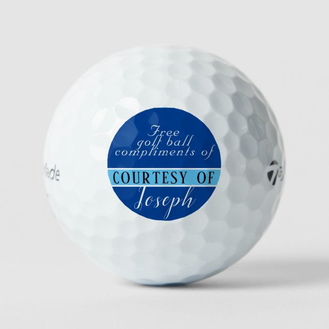 Funny Free Ball Personalised Golf Balls (Front)