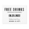 Funny Free Drinks Wedding Save the Dates