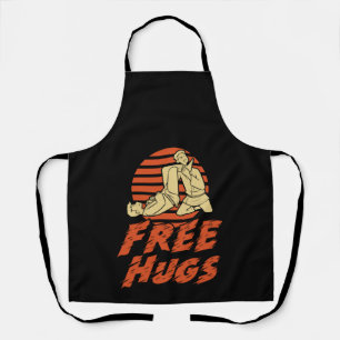 Funny Free Hugs - Brazilian Jiu-Jitsu, BJJ Gift Apron