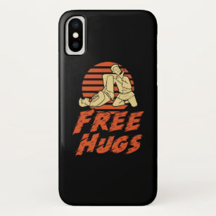 Funny Free Hugs - Brazilian Jiu-Jitsu, BJJ Gift Case-Mate iPhone Case