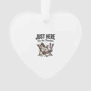 Funny Freedom Rooster Vintage Patriotic Shirt_1 Ornament