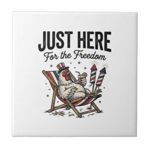 Funny Freedom Rooster Vintage Patriotic Shirt_1 Tile