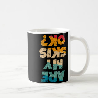 Funny freestyle skier are skis ok_ winter mountain coffee mug