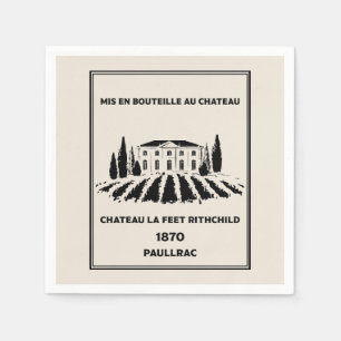 Funny French Birthday Napkin