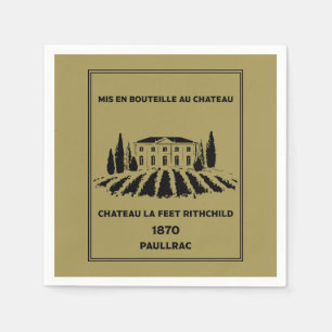 Funny French Birthday Napkin