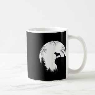 Funny French Bulldog And Moon Halloween Dog Lover  Coffee Mug