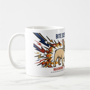 Funny French Bulldog Bite Size Maximum Chaos Dog  Coffee Mug