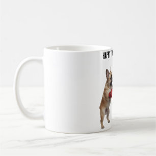 Funny French Bulldog Boxing Turkey Happy Thanksgiv Coffee Mug