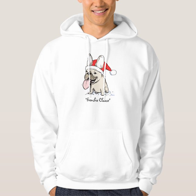 Funny French Bulldog Cute Frenchie Christmas Dog Hoodie (Front)