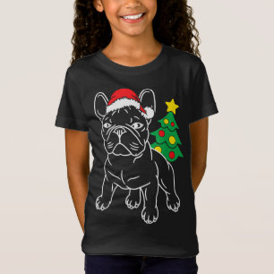 Funny French Bulldog Dog Puppy Christmas Tree Xmas T-Shirt