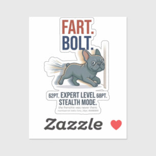 Funny French Bulldog Fart Bolt Dog Humor Gift
