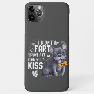 Funny French Bulldog Fart Kiss Cool Dog Lover iPhone 11 Pro Max Case