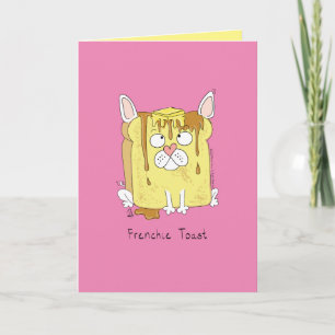 Funny French Bulldog Frenchie Cute Dog Cartoon Card