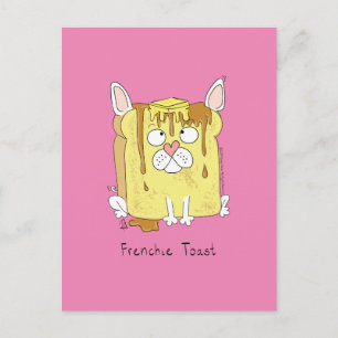 Funny French Bulldog Frenchie Dog Cartoon Postcard