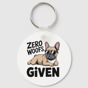 Funny French Bulldog Gift Sarcastic Antisocial Dog Key Ring