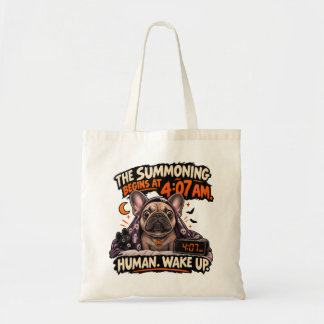 Funny French Bulldog Halloween Spooky Season Tote Bag