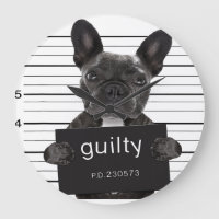 Funny French Bulldog Jail Mugshot Bad Dog Criminal
