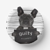 Funny French Bulldog Jail Mugshot Bad Dog Criminal