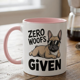 Funny French Bulldog Lover Antisocial F You Dog Mug