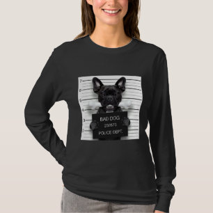 Funny French Bulldog Mugshot Bulldog Bulldog Phone T-Shirt
