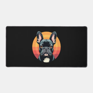 Funny French Bulldog Retro Outfits Clothes Cute Fr Desk Mat