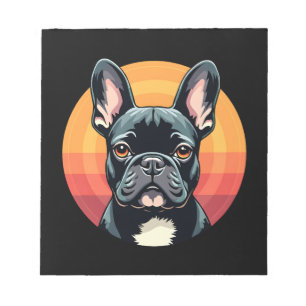 Funny French Bulldog Retro Outfits Clothes Cute Fr Notepad